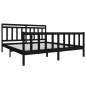 vidaXL Estructura de cama de madera maciza negra 180x200 cm vidaXL Estructura de cama de madera maciza negra 180x200 cm
