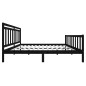 vidaXL Estructura de cama de madera maciza negra 180x200 cm vidaXL Estructura de cama de madera maciza negra 180x200 cm