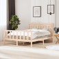 vidaXL Estructura de cama de madera maciza 150x200 cm vidaXL Estructura de cama de madera maciza 150x200 cm