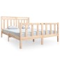 vidaXL Estructura de cama de madera maciza 150x200 cm vidaXL Estructura de cama de madera maciza 150x200 cm