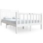 vidaXL Estructura de cama de madera maciza blanca 120x200 cm vidaXL Estructura de cama de madera maciza blanca 120x200 cm