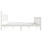 vidaXL Estructura de cama de madera maciza blanca 120x200 cm vidaXL Estructura de cama de madera maciza blanca 120x200 cm