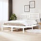 vidaXL Estructura de cama madera maciza de pino blanco 120x190 cm