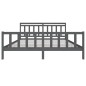 vidaXL Estructura de cama de madera maciza gris 200x200 cm vidaXL Estructura de cama de madera maciza gris 200x200 cm
