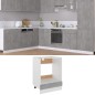 vidaXL Armario de horno de madera contrachapada hormigón 60x46x81,5cm vidaXL Armario de horno de madera contrachapada hormigón 60x46x81,5cm