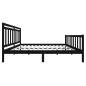 vidaXL Estructura de cama de madera maciza negra 200x200 cm vidaXL Estructura de cama de madera maciza negra 200x200 cm