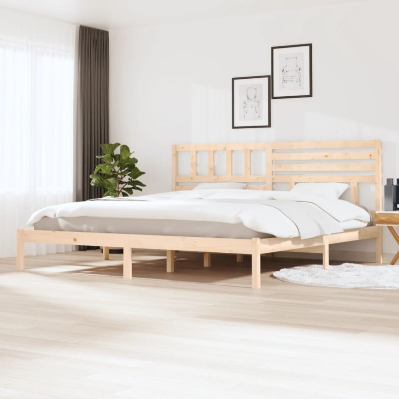 vidaXL Estructura de cama de madera maciza de pino 200x200 cm vidaXL Estructura de cama de madera maciza de pino 200x200 cm