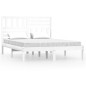 vidaXL Estructura de cama de madera maciza de pino blanca 160x200 cm vidaXL Estructura de cama de madera maciza de pino blanca 160x200 cm