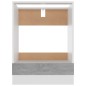 vidaXL Armario de horno de madera contrachapada hormigón 60x46x81,5cm vidaXL Armario de horno de madera contrachapada hormigón 60x46x81,5cm