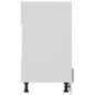 vidaXL Armario de horno de madera contrachapada hormigón 60x46x81,5cm vidaXL Armario de horno de madera contrachapada hormigón 60x46x81,5cm