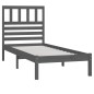 vidaXL Estructura de cama de madera maciza de pino gris 100x200 cm vidaXL Estructura de cama de madera maciza de pino gris 100x200 cm