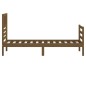 vidaXL Estructura de cama madera maciza marrón miel 90x200 cm vidaXL Estructura de cama madera maciza marrón miel 90x200 cm