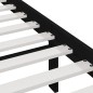 vidaXL Estructura de cama de madera maciza negro 200x200 cm