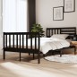 vidaXL Estructura de cama de madera maciza negro 120x190 cm vidaXL Estructura de cama de madera maciza negro 120x190 cm