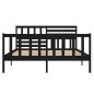 vidaXL Estructura de cama de madera maciza negro 120x190 cm vidaXL Estructura de cama de madera maciza negro 120x190 cm