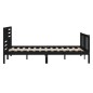 vidaXL Estructura de cama de madera maciza negro 120x190 cm vidaXL Estructura de cama de madera maciza negro 120x190 cm
