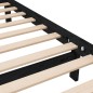 vidaXL Estructura de cama de madera maciza negro 120x190 cm vidaXL Estructura de cama de madera maciza negro 120x190 cm