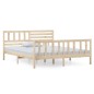 vidaXL Estructura de cama de madera maciza 140x190 cm vidaXL Estructura de cama de madera maciza 140x190 cm