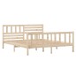 vidaXL Estructura de cama de madera maciza 140x190 cm vidaXL Estructura de cama de madera maciza 140x190 cm