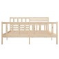 vidaXL Estructura de cama de madera maciza 140x190 cm vidaXL Estructura de cama de madera maciza 140x190 cm