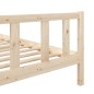 vidaXL Estructura de cama de madera maciza 140x190 cm vidaXL Estructura de cama de madera maciza 140x190 cm