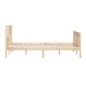 vidaXL Estructura de cama de madera maciza 200x200 cm vidaXL Estructura de cama de madera maciza 200x200 cm