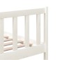 vidaXL Estructura de cama de madera maciza blanco 150x200 cm