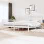 vidaXL Estructura de cama madera maciza blanco 180x200 cm
