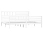 vidaXL Estructura de cama madera maciza blanco 180x200 cm