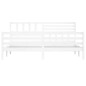 vidaXL Estructura de cama madera maciza blanco 180x200 cm