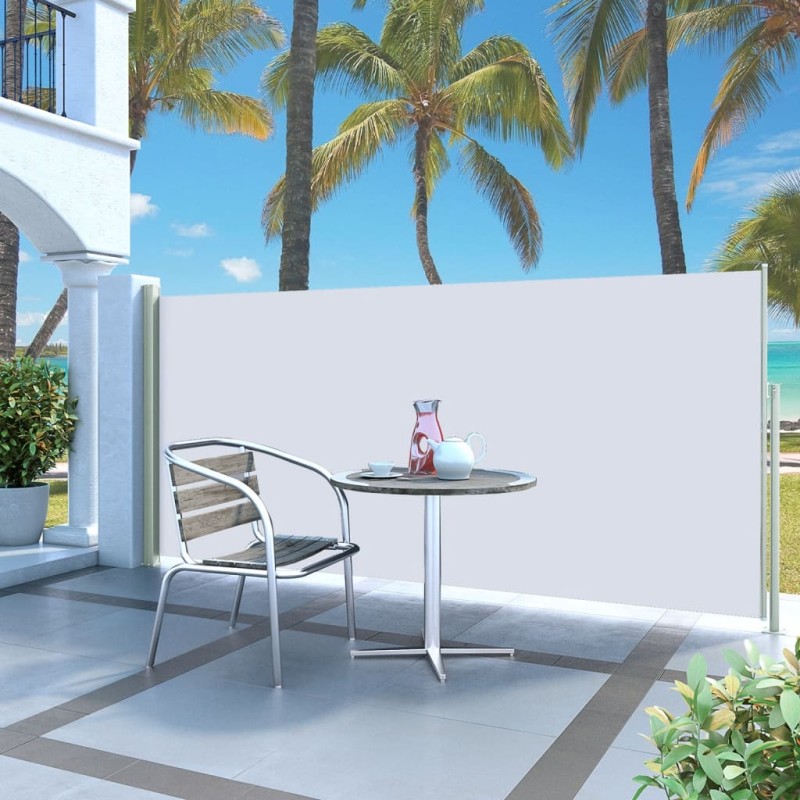 vidaXL Toldo lateral retráctil de jardín crema 140x300 cm vidaXL Toldo lateral retráctil de jardín crema 140x300 cm