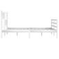 vidaXL Estructura de cama madera maciza blanco 180x200 cm