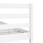 vidaXL Estructura de cama madera maciza blanco 180x200 cm