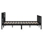 vidaXL Estructura de cama de madera maciza negra 120x200 cm vidaXL Estructura de cama de madera maciza negra 120x200 cm