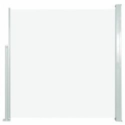 vidaXL Toldo lateral retráctil de jardín crema 140x300 cm