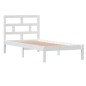 vidaXL Estructura de cama madera maciza blanco 90x190 cm vidaXL Estructura de cama madera maciza blanco 90x190 cm