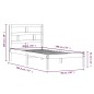 vidaXL Estructura de cama madera maciza blanco 90x190 cm vidaXL Estructura de cama madera maciza blanco 90x190 cm