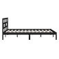 vidaXL Estructura de cama de matrimonio madera maciza negro 180x200 cm vidaXL Estructura de cama de matrimonio madera maciza negro 180x200 cm