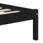 vidaXL Estructura de cama de matrimonio madera maciza negro 180x200 cm vidaXL Estructura de cama de matrimonio madera maciza negro 180x200 cm