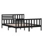 vidaXL Estructura de cama de madera maciza negra 160x200 cm vidaXL Estructura de cama de madera maciza negra 160x200 cm