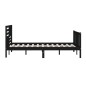vidaXL Estructura de cama de madera maciza negra 160x200 cm vidaXL Estructura de cama de madera maciza negra 160x200 cm