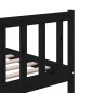 vidaXL Estructura de cama de madera maciza negra 160x200 cm vidaXL Estructura de cama de madera maciza negra 160x200 cm