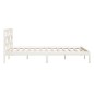 vidaXL Estructura de cama madera maciza de pino blanco 120x200 cm