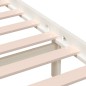 vidaXL Estructura de cama madera maciza de pino blanco 120x200 cm