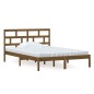 vidaXL Estructura de cama madera maciza de pino marrón miel 140x200 cm vidaXL Estructura de cama madera maciza de pino marrón miel 140x200 cm