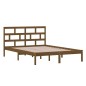 vidaXL Estructura de cama madera maciza de pino marrón miel 140x200 cm vidaXL Estructura de cama madera maciza de pino marrón miel 140x200 cm