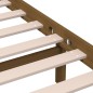 vidaXL Estructura de cama madera maciza de pino marrón miel 140x200 cm vidaXL Estructura de cama madera maciza de pino marrón miel 140x200 cm