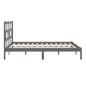 vidaXL Estructura de cama de madera maciza de pino gris 200x200 cm vidaXL Estructura de cama de madera maciza de pino gris 200x200 cm