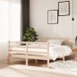 vidaXL Estructura de cama de madera maciza de pino 140x190 cm vidaXL Estructura de cama de madera maciza de pino 140x190 cm