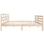 vidaXL Estructura de cama de madera maciza de pino 140x190 cm vidaXL Estructura de cama de madera maciza de pino 140x190 cm